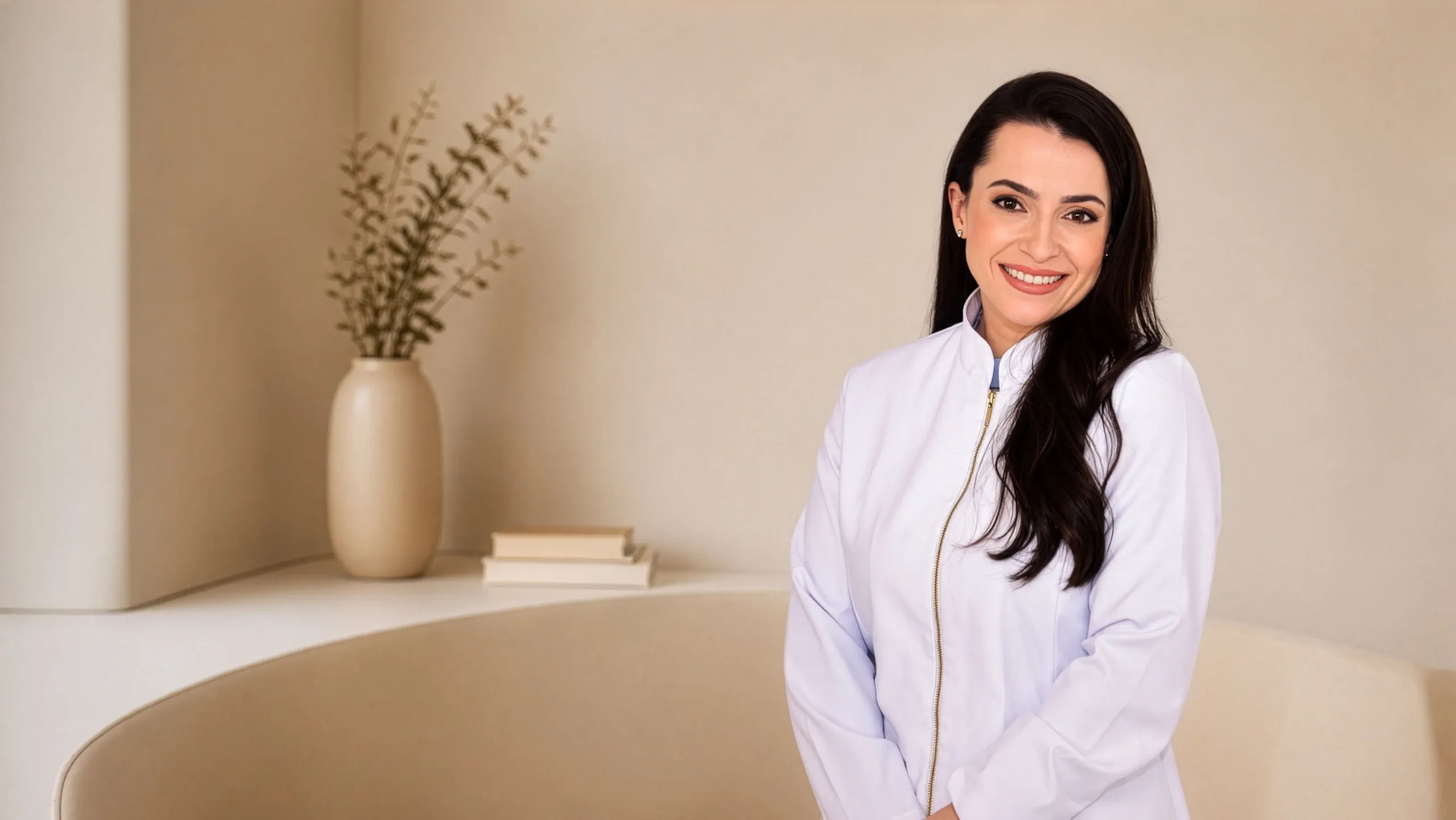Dra. Elisa Miranda em seu consultório
